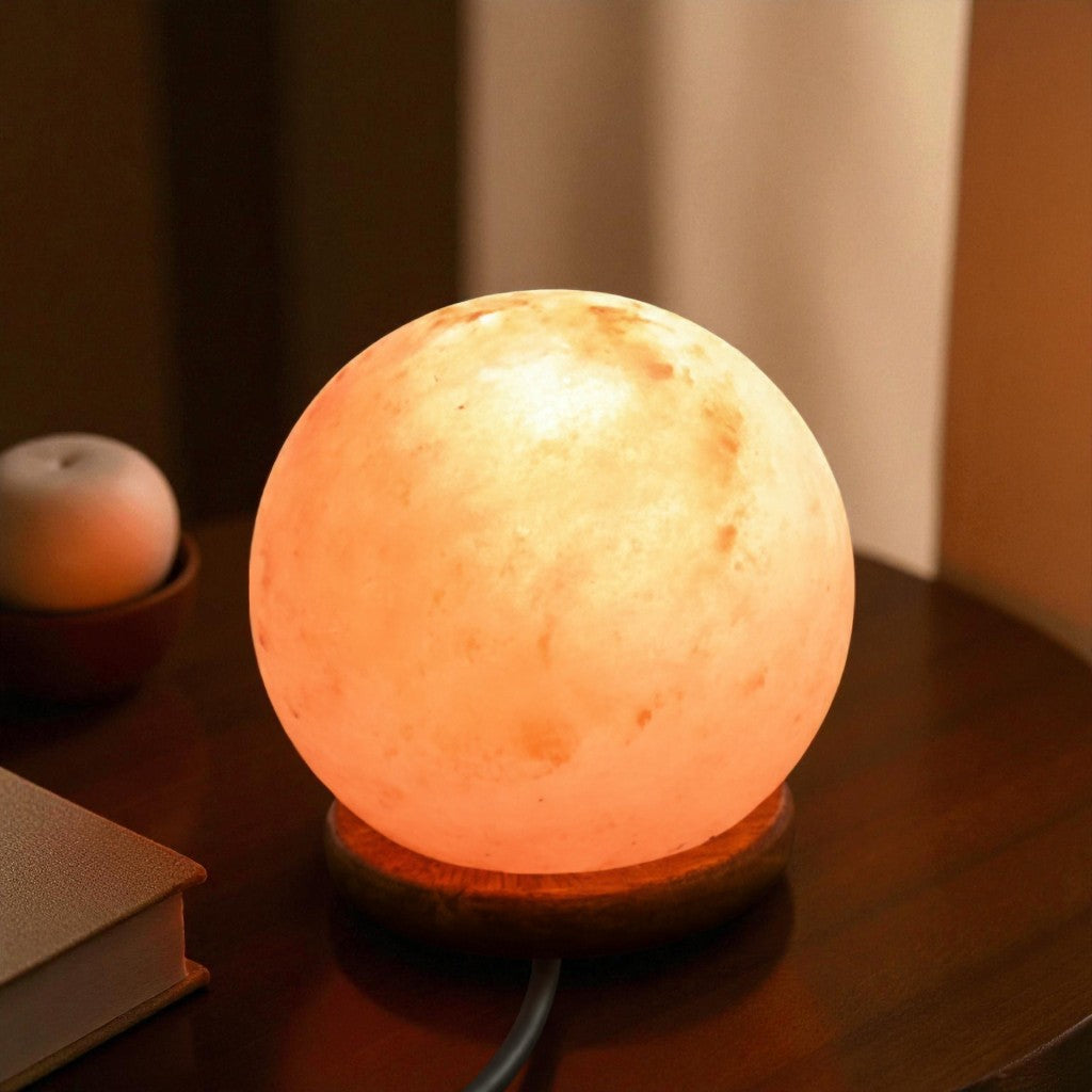 Spherical Himalayan Salt Lamp