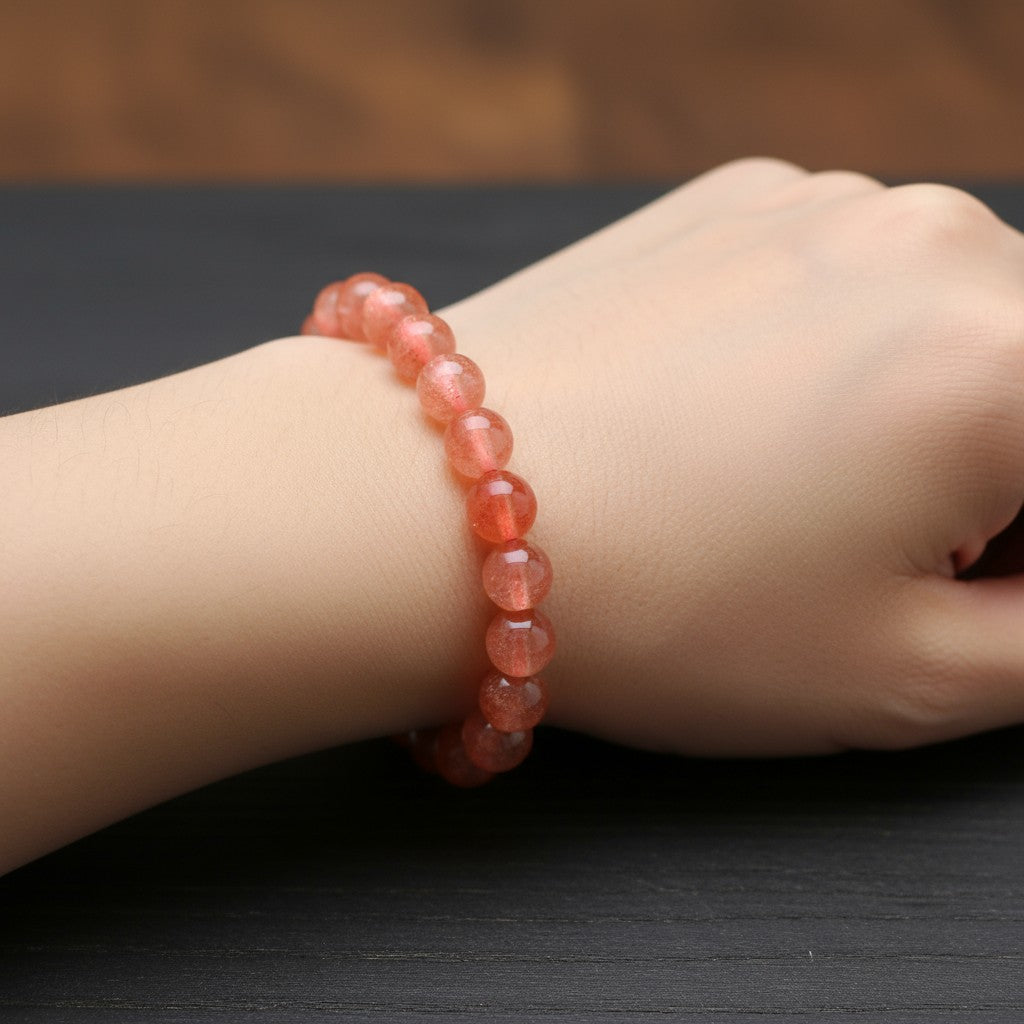 Strawberry Quartz Bracelet